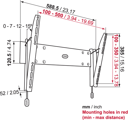 Uchwyty do TV LCD PHW200M Physix Vogels